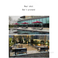 Hotel ao ar livre moderno mesa de café de sofá ao ar livre